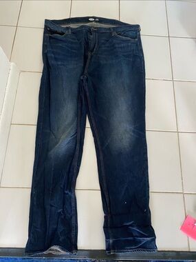 Old Navy Men's Dark Blue Straight-Leg Jeans